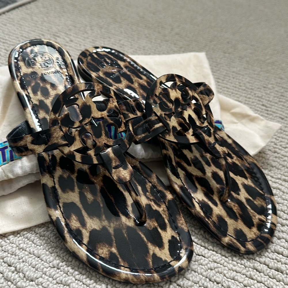 Tory Burch Miller Printed Patent Sandal